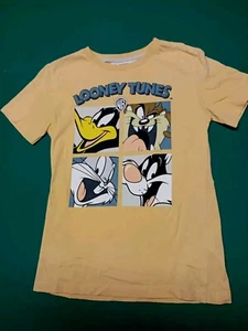 T shirt Gr. 128, orange, LOONEY TUNES WB Duffy Duck, Bugs Bunny, Taz, Silvester - Bild 1 von 2