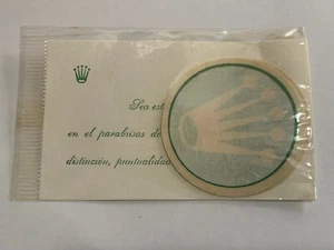 Vintage two Rolex sticker and card 1970´s Spanish - Picture 1 of 4