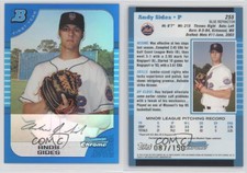 2005 Bowman Chrome First Year Blue Refractor /150 Andy Sides #255 Rookie RC