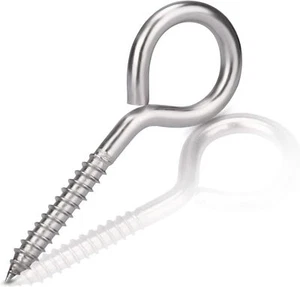 Gancio occhiello vite acciaio inox resistente uso marino/giardino tutte le misure disponibili - Foto 1 di 12