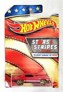 2020 HOT WHEELS CARS - STARS & STRIPES - '70 CHEVY CAMARO RS 07/10 - 1:64  - Bild 1 von 2