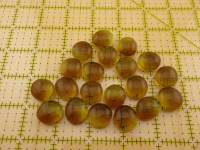 玻璃人造宝石生命计数器代币 - 批量 20 件 - 琥珀色(棕色)RPG CCG 卡 — 第 1/4 张图片