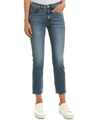 Pantalones de mezclilla recortados de tiro alto auténticos rectos Celie W3 3x1 para mujer, 28 Foto 1 de 2