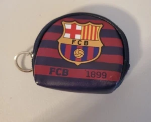 FCB 1899 BARCELONA SMALL COIN BAG KEY CHAIN - Picture 1 of 7