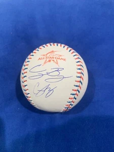 CODY BELLINGER - COREY SEAGER DODGERS dual signed 2017 ASG ball Fanatics COA - Picture 1 of 3