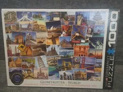 EuroGraphics 1000 Piece Puzzle GLOBETROTTER WORLD - Image 1 of 4