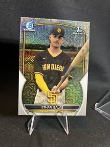 2023 Bowman Chrome Mega Ethan Salas Mojo Refractor 1st Prospect San Diego Padres - Picture 1 of 4
