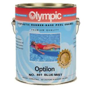 Olympic Optilon Synthetic Rubber Pool Paint 1-Gallon - Blue Mist