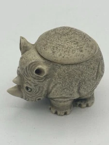 Harmony Ball Co Pot Bellys Ricky Rhino In Box Rhinoceros Trinket Box Miniature - Picture 1 of 12