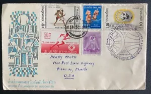 1965 Bangkok Thailand First Day cover FDC World Fellowship Of Buddhist - Picture 1 of 2