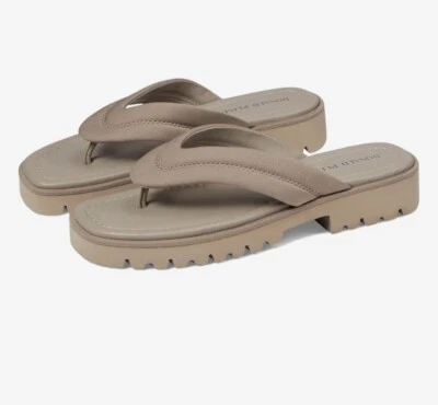 Donald Pliner Barbera Flip Flop Sandals Taupe Comfortable Shoes Size 7 - Imagem 1 de 4