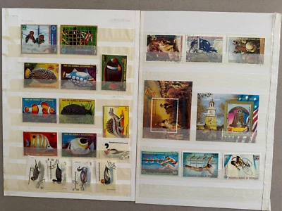 Guinea Ecuatorial grupo de 53 sellos sueltos (no listados Scott) 1972-1978 usados Foto 1 de 3