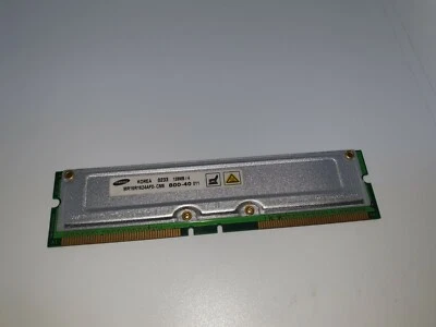 FOR DELL SAMSUNG MR16R1624AFO-CK8  128MB /4 Rambus 4ECC PC 800-45 800Mhz Memory - Image 1 of 2