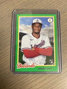 2022 Topps Archives Josiah Gray Rookie Green Parallel 048/125 - Picture 1 of 2