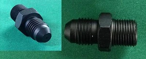 4AN -4AN AN4 to M11x1.0 adapter fitting with .04" OIL RESTRICTOR BLACK - Bild 1 von 1