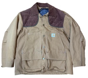 Giacca da caccia vintage Carhartt CB906 uomo XXL tela coperta fodera lavoro 100% come nuova - Foto 1 di 22