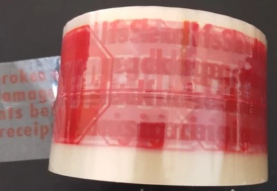 SECURITY TAPE carton sealing 3'X 110 yd 6 rolls USA made IPG - Image 1 of 3