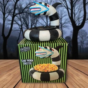 Spirit Halloween Beetlejuice Sand Worm Greeter Candy Bowl W/ Box - Picture 1 of 6