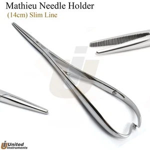 Dentale Mathieu Linea Slim Porta Aghi 14cm Pinza Legatura Punta Stretta Pinza - Foto 1 di 2