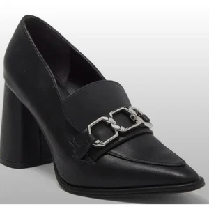 Nordstrom Oslo Blockabsatz Pumps 6 schwarz neu ohne Etikett Halbschuhe Absätze Kette Academia - Bild 1 von 8
