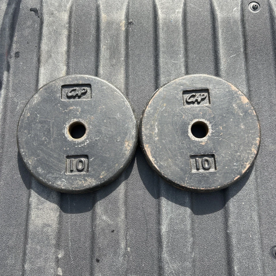 Placas de peso vintage para panqueques de hierro fundido CAP Barbell 2 de 10 lb Foto 1 de 3