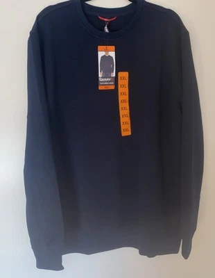 🧷 GERRY MEN'S LONG SLEEVE CREW SHIRT SIZE MEDIUM, BLUE NAVY. 🆕 - Image 1 of 4