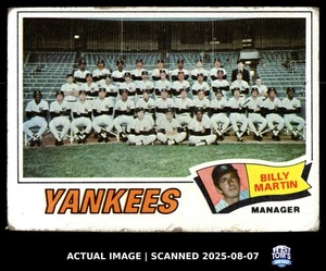 1977 Topps #387 CHECK LIST New York Yankees CL VG - Picture 1 of 4