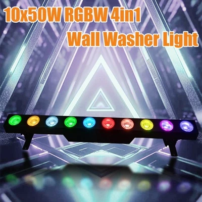 500W RGBW 4in1 Pixel Control Super COB DMX Led Wall Washer Light for Dj Disco - Image 1 of 4