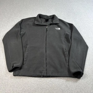 North Face Jacket Mens Small Black Full Zip Fleece Outdoor Layering Hike Heritag - Picture 1 of 11