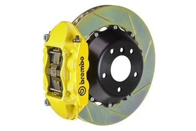 Brembo GT Brakes Rear 380mm 2 pc Slotted 4 Pot Yellow 991.1 C2S C4S PCCB 12-16 - Image 1 of 4