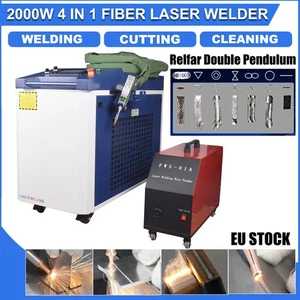 【AT DE】Raycus 2000W 4 IN 1 Double Pendulum Fiber Laser Welding Cleaning Machine - Picture 1 of 14