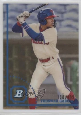 2022 Bowman Heritage Chrome Prospects Refractor /199 Yhoswar Garcia #BHPC-142 - Image 1 of 2