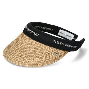 Tappo visiera Helen Kaminski Bianca 8 HAT52204 logo nero naturale 133571691 - Foto 1 di 4