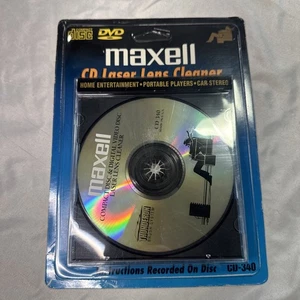 Maxell 190048 CD-340 Laser Linsenreiniger - für Compact Disc, DVD - Spielekonsolen - Bild 1 von 2