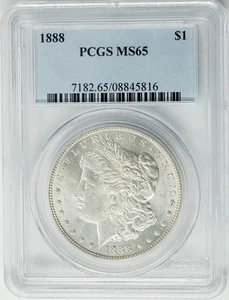 1888 Morgan Silver Dollar $ MS65 PCGS 950752-2 - Picture 1 of 3