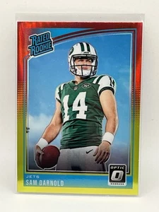 2018 Donruss Optic Rated Rookie Red Yellow #151 Sam Darnold (RC) - Picture 1 of 2