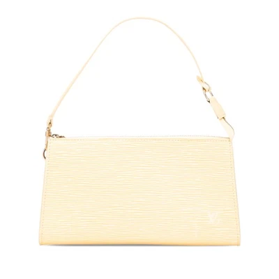 Autenticado Louis Vuitton Epi Pochette Accesorios Amarillo Foto 1 de 4