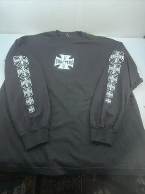 Camisa Negra De Colección West Coast Choppers Manga Larga Años 90 XXL Paul Walker SIN ETIQUETA Foto 1 de 4