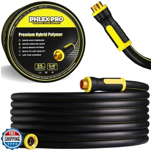 Manguera de jardín 25 pies - PHLEX PRO resistente premium 5/8"" goma 3 capas agua Ho - Imagen 1 de 5