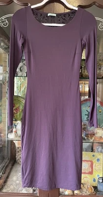 Kookai Purple Lace Back Dress Size 1 - image 1 of 4