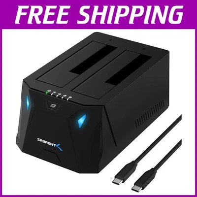 Dual Bay Hard Drive Dock | Offline Clone | USB 3.0 - Image 1 of 4