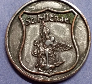 Ficha de bolsillo de ángel de la guarda de la policía de San Miguel - Imagen 1 de 5