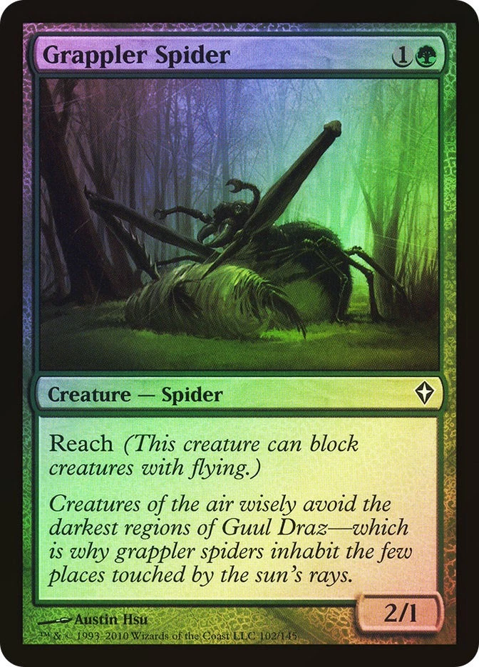 MTG FOIL Grappler Spider  - Worldwake #102 - Image 1 of 1