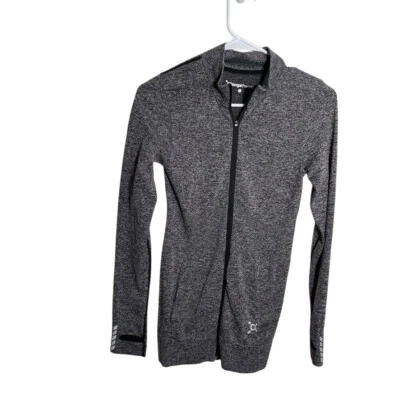 Sudadera para mujer Orange Theory XS gris cremallera completa atlética manga larga top liso Foto 1 de 4