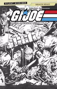 G.I. JOE ARAH BEACH HEAD #1 SILENT MISSIONS 1:10 RI B&W VARIANT GI SNAKE-EYES - Picture 1 of 1