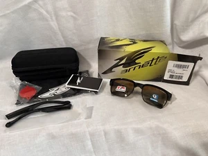 New Arnette Sunglasses Dean Black Amber Polarized ACES extra arms 4205-2271/T5 - Picture 1 of 7