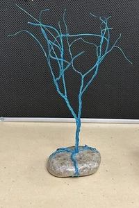 Hand Made Wire Tree Sculpture - Picture 1 of 8