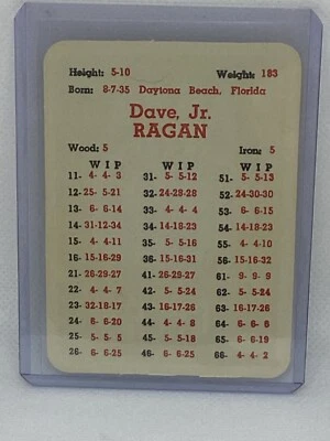 Juego de golf profesional APBA de 1962 Dave Ragan Foto 1 de 2