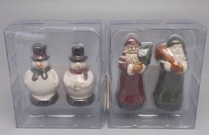 Nuevos juegos de mini agitadores de sal y pimienta para muñecos de nieve y papá Noel - Imagen 1 de 8