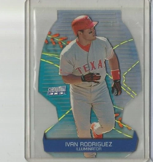 2000 Topps Stadium Club Triumvirate Illuminator Ivan Rodriguez 3x3/2B - Image 1 of 1